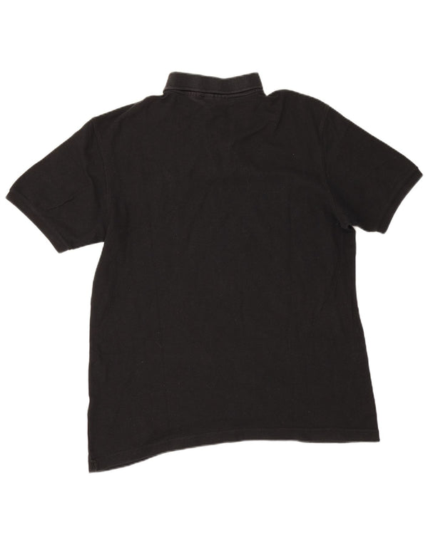 Fila Mens Polo Shirt Large Black Cotton