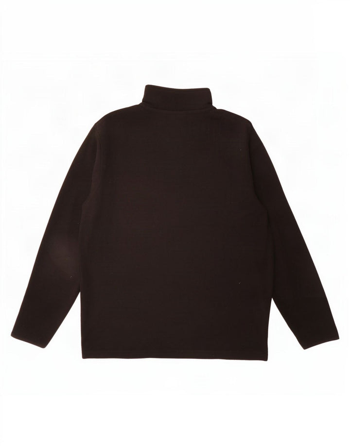 Lotto Mens Zip Neck Fleece Jumper Medium Black