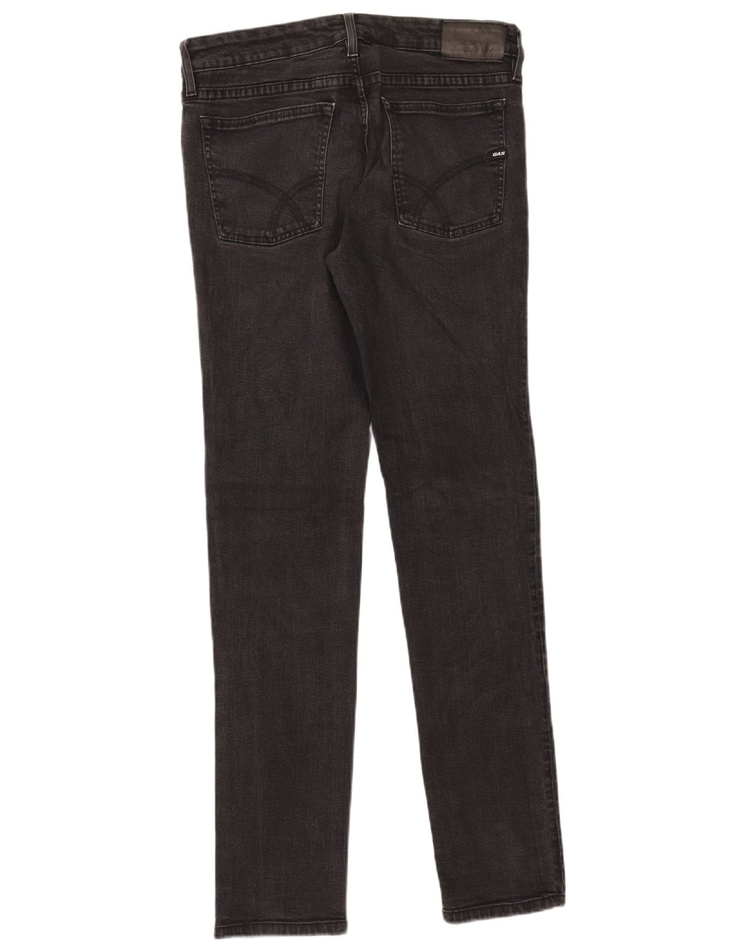 Gas Womens Anders Slim Jeans W33 L34 Black Cotton