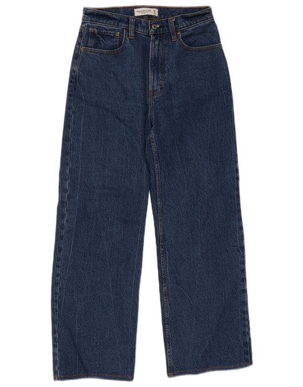 Abercrombie & Fitch Womens High Rise Loose Jeans US 2 XS W26 L27 Blue 90s