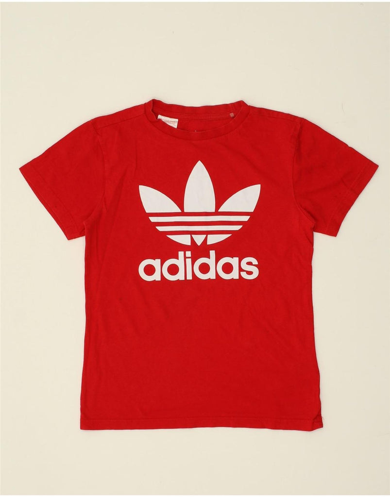 ADIDAS Boys Graphic T-Shirt Top 10-11 Years Red Cotton | Vintage Adidas | Thrift | Second-Hand Adidas | Used Clothing | Messina Hembry 