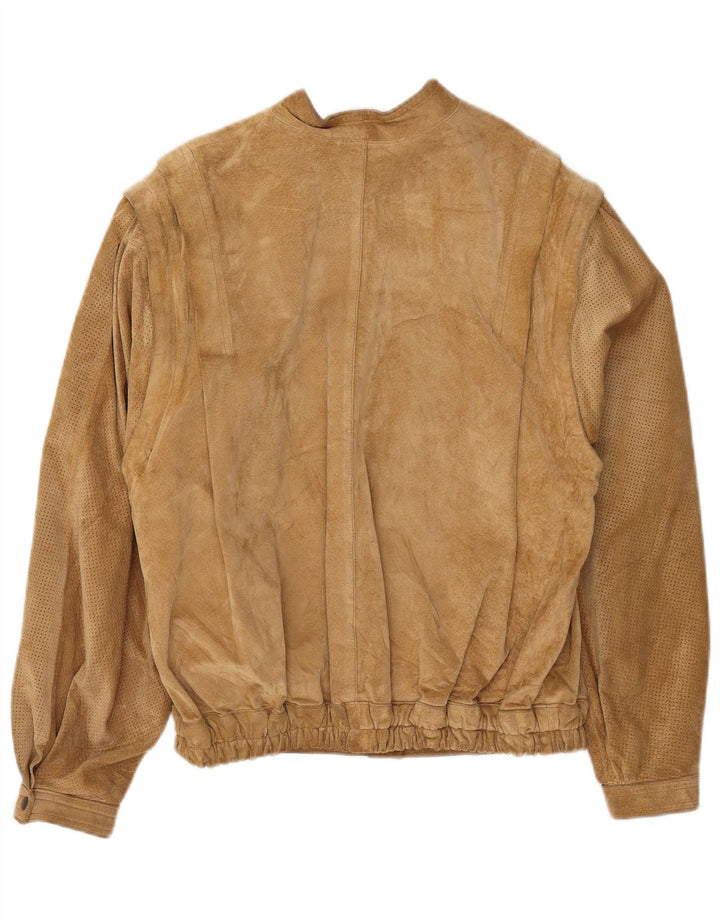 Skinni Womens Suede Jacket IT 48 XL Beige