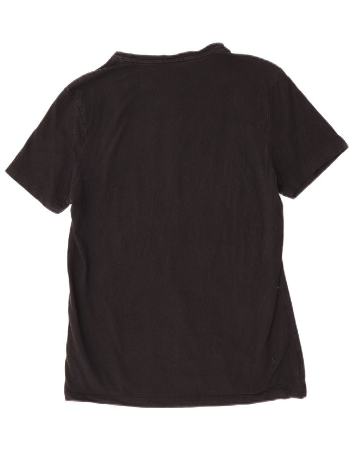 Liu Jo Mens Graphic T-Shirt Top Small Black Cotton