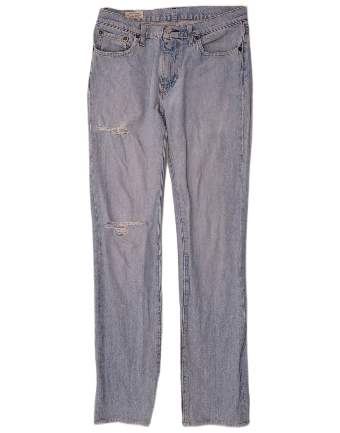 Levi's Mens 511 Distressed Slim Jeans W30 L34 Blue Cotton