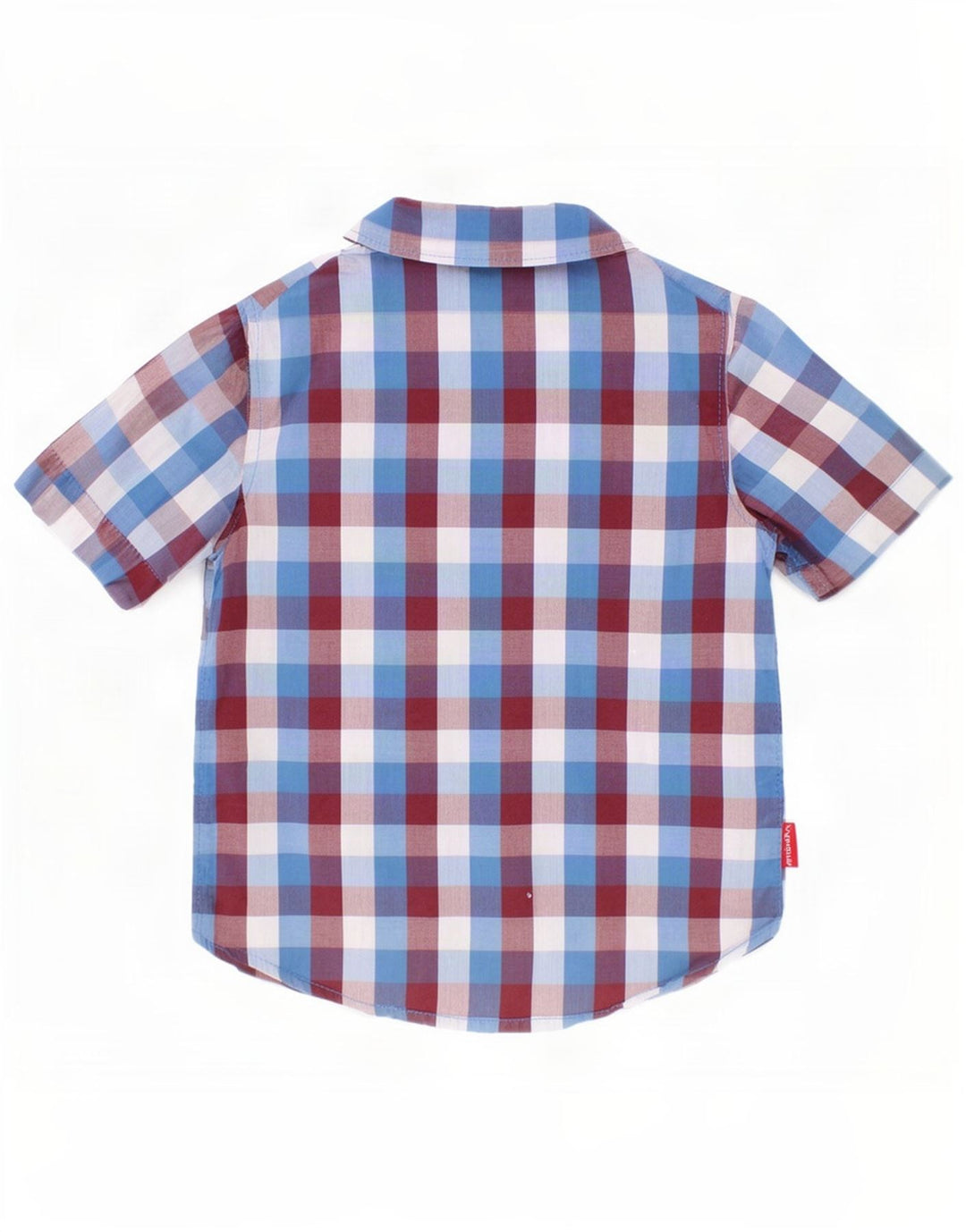 Wrangler Boys Short Sleeve Shirt 2-3 Years Multicoloured Gingham Cotton