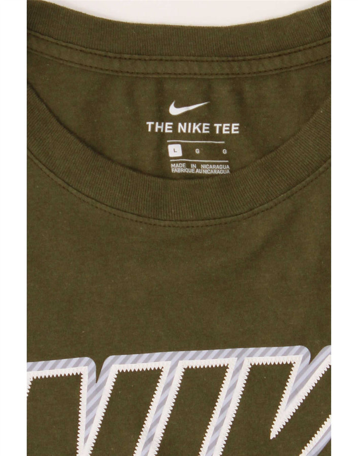 Nike Mens Graphic T-Shirt Top Large Green