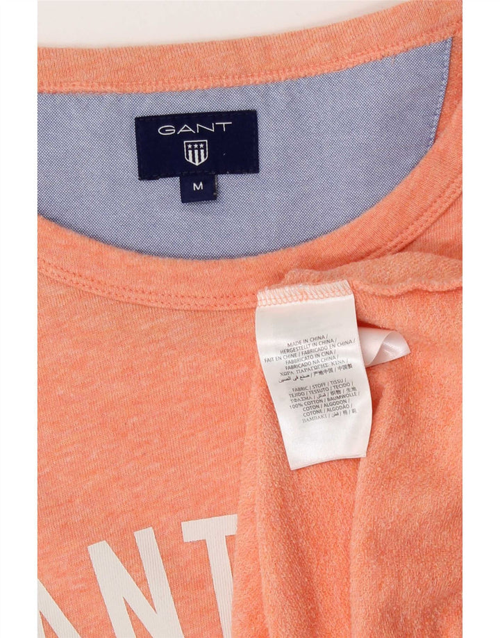 Gant Mens Graphic Sweatshirt Jumper Medium Pink Cotton