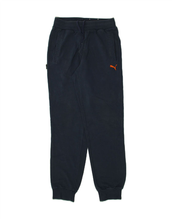 PUMA Mens Tracksuit Trousers Joggers Small  Navy Blue Vintage Puma and Second-Hand Puma from Messina Hembry 
