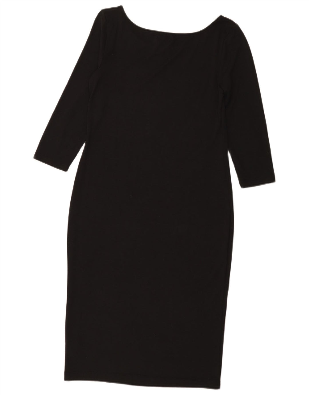 Gap Womens 3/4 Sleeve Sheath Dress UK 10 Small Black Polyester