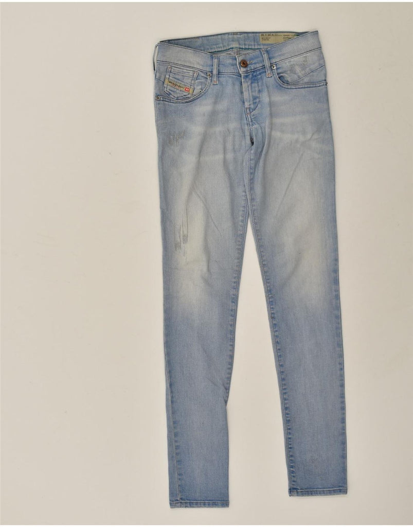 DIESEL Womens Getlegg Low Waist Skinny Slim Jeans W25 L32  Blue Cotton | Vintage Diesel | Thrift | Second-Hand Diesel | Used Clothing | Messina Hembry 