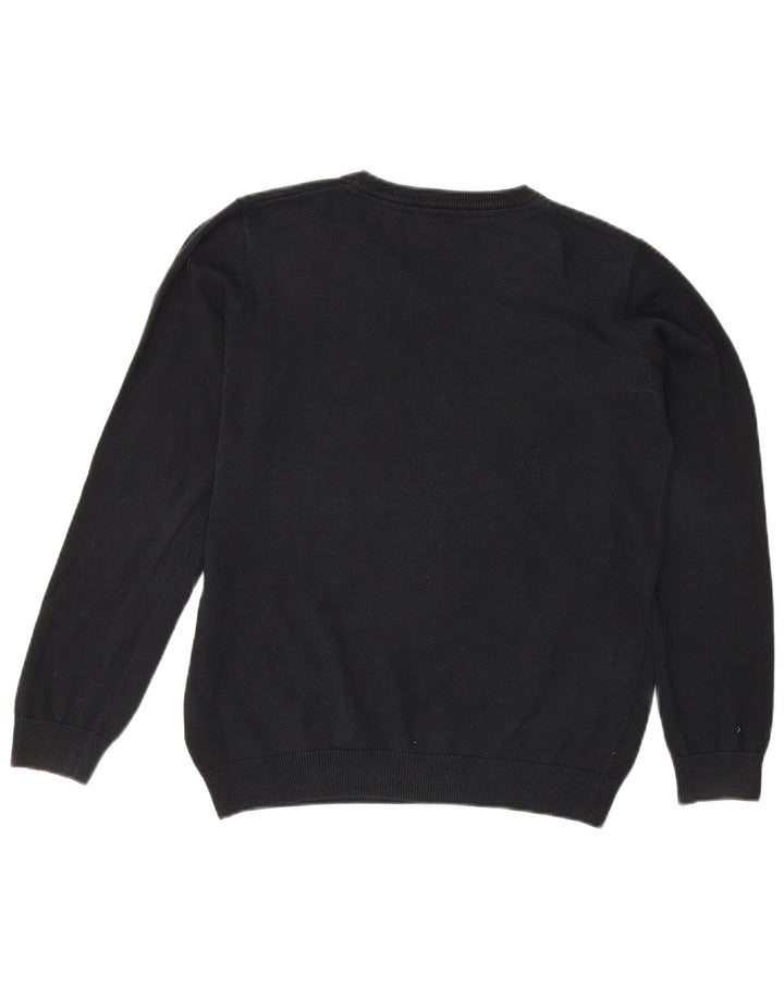 Marks & Spencer Boys V-Neck Jumper Sweater 13-14 Years Black Cotton