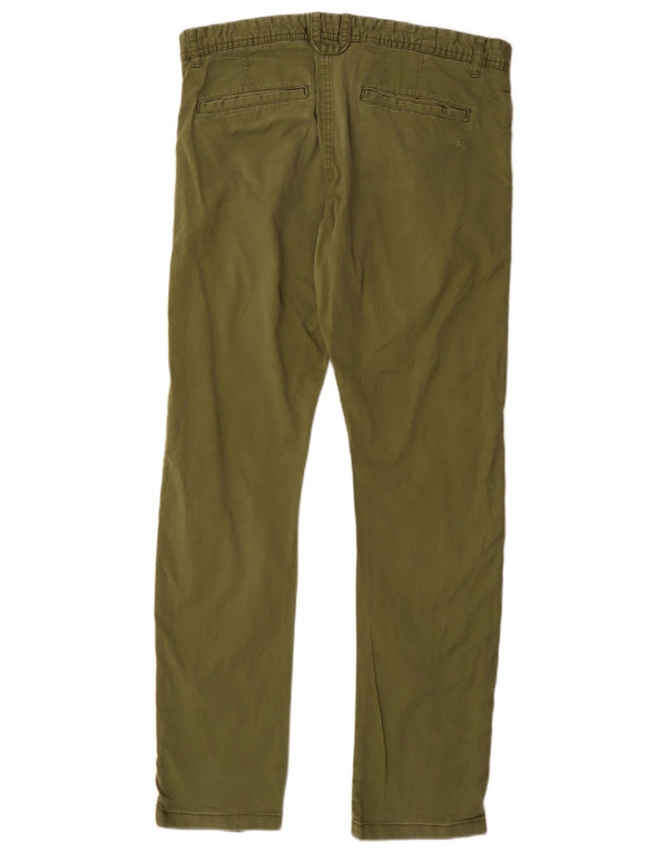 Zara Mens Slim Chino Trousers EU 42 Large W32 L32 Green