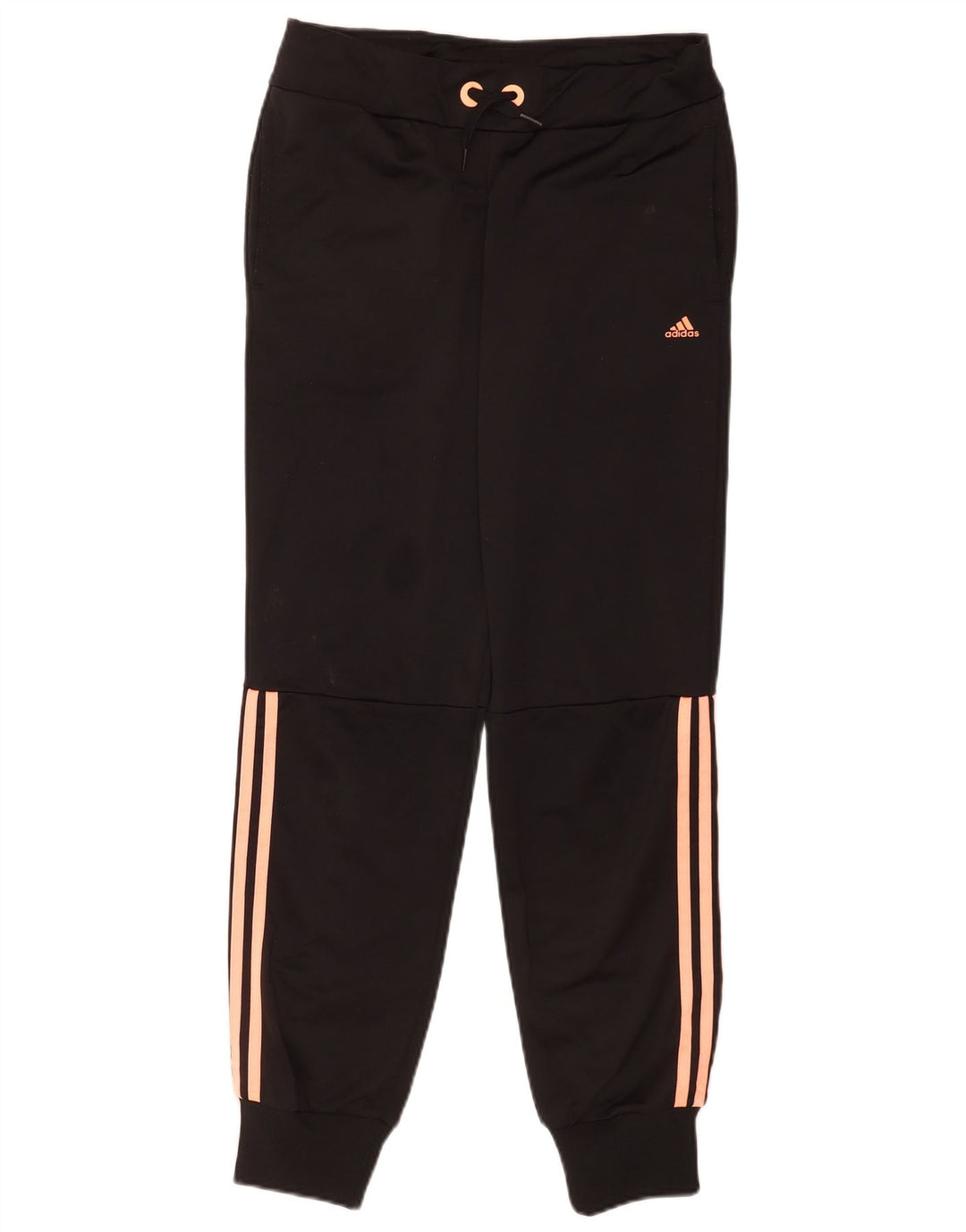 Adidas Boys Tracksuit Trousers Joggers 14-15 Years Black Polyester