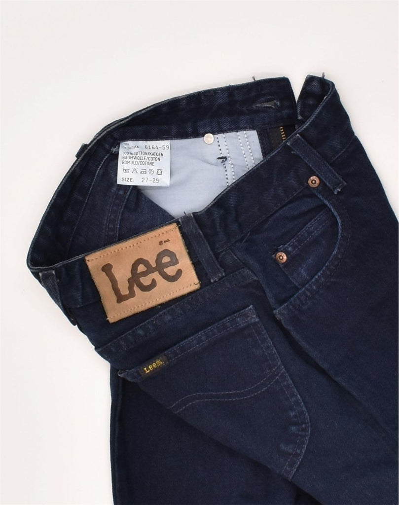 LEE Womens Tapered Jeans W27 L29 Navy Blue Cotton | Vintage Lee | Thrift | Second-Hand Lee | Used Clothing | Messina Hembry 