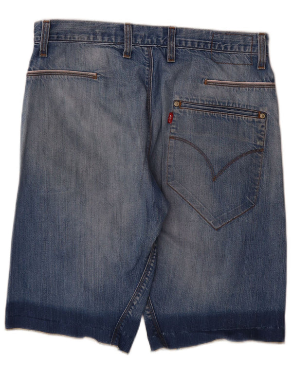 Levi's Mens Denim Shorts W34 Large Blue Cotton