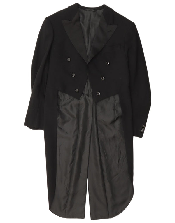 Vintage Mens Tailcoat Blazer Jacket UK 36 Small Black