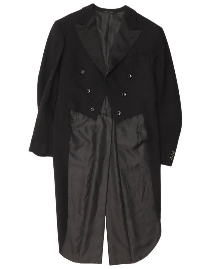 Vintage Mens Tailcoat Blazer Jacket UK 36 Small Black