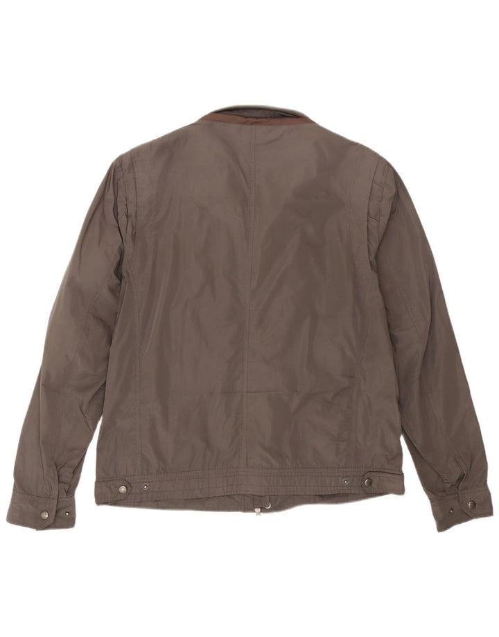 Geox Mens Bomber Jacket UK 46 3XL Grey Polyester