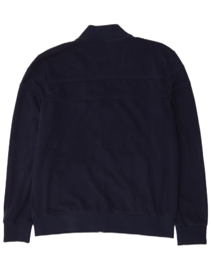 Fila Mens Tracksuit Top Jacket Large Navy Blue Cotton