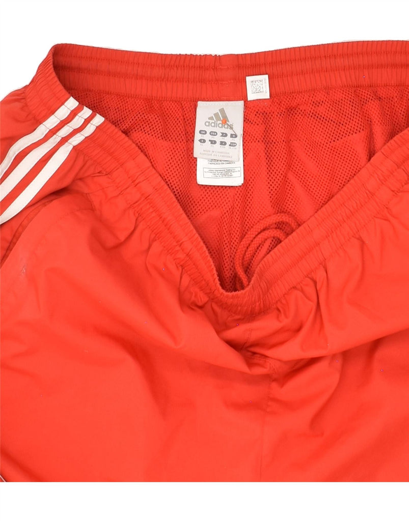 ADIDAS Mens Sport Shorts XL Red Polyester Vintage Adidas and Second-Hand Adidas from Messina Hembry 