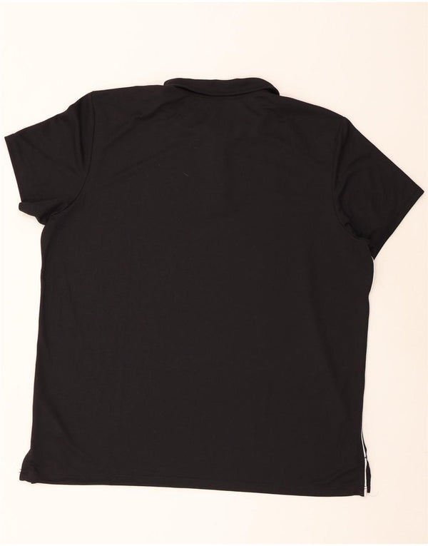 Adidas Mens Climalite Polo Shirt 2XL Black Polyester