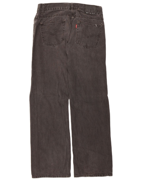 Levi's Boys 505 Straight Jeans 15-16 Years W28 L28 Grey Cotton