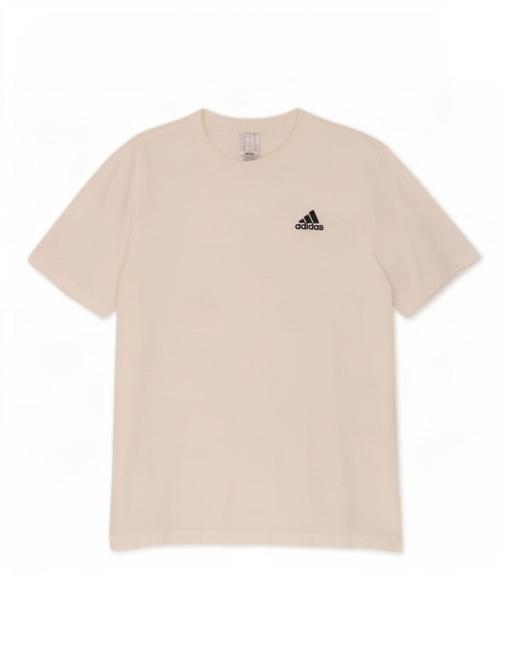 Adidas Mens T-Shirt Top Large White Cotton