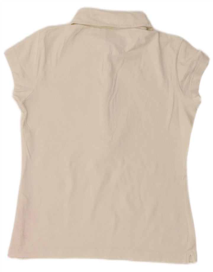 Nike Womens Crop Polo Shirt UK 10/12 Medium White