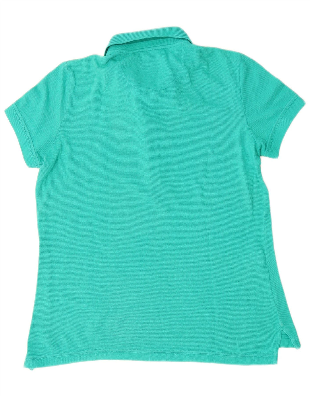 LACOSTE Womens Polo Shirt Size 42 Large Turquoise Cotton