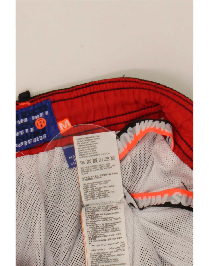 Superdry Mens Graphic Swimming Shorts Medium Navy Blue Polyester
