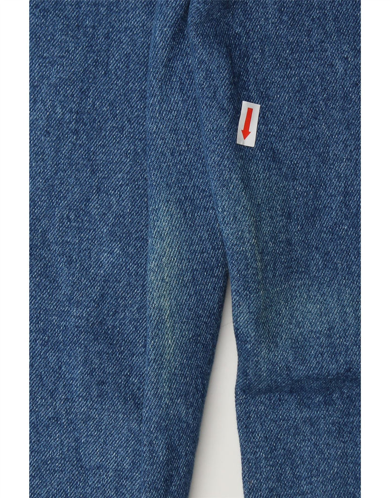 TOGETHER Womens Graphic Tapered Jeans UK 8 Small W24 L31  Blue Floral Vintage Together and Second-Hand Together from Messina Hembry 