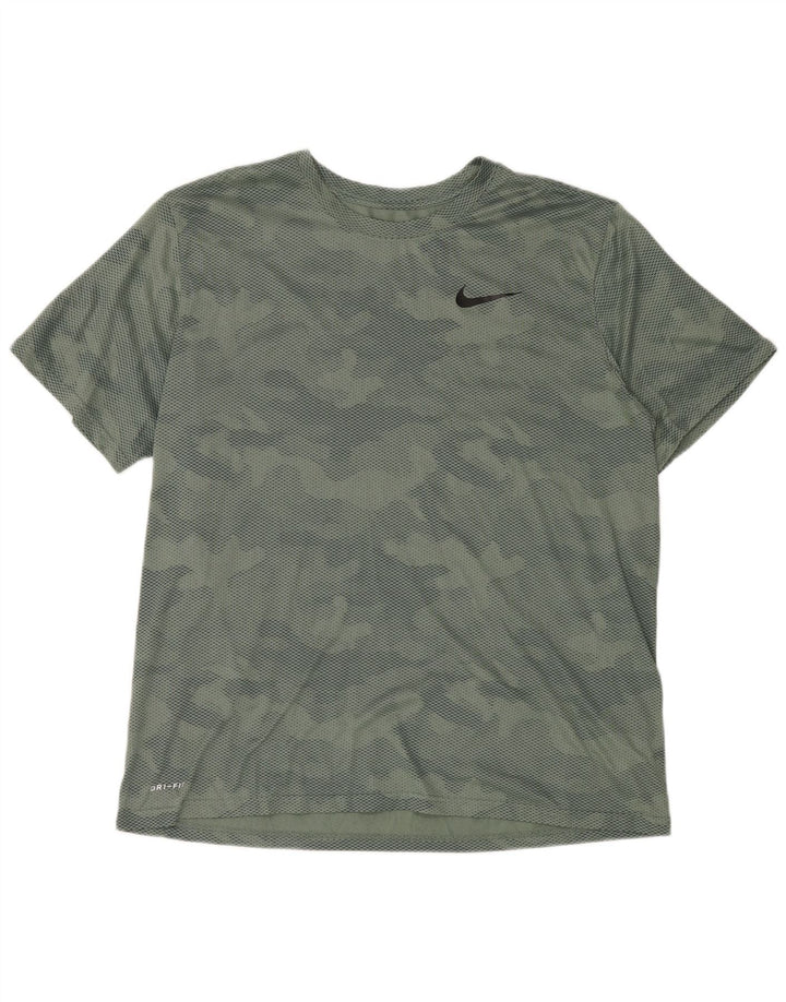 Nike Mens Dri Fit T-Shirt Top XL Green Camouflage Polyester