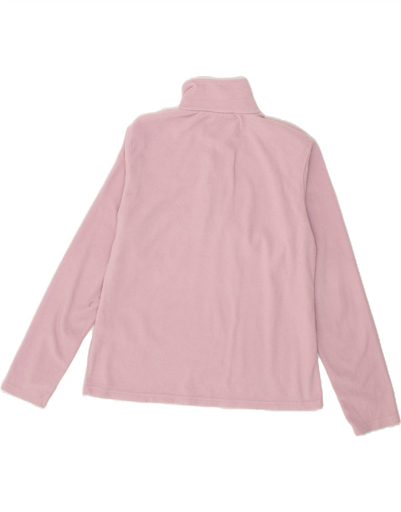 MOUNTAIN WAREHOUSE Womens Zip Neck Fleece Jumper UK 16 Large Pink Vintage Mountain Warehouse and Second-Hand Mountain Warehouse from Messina Hembry 