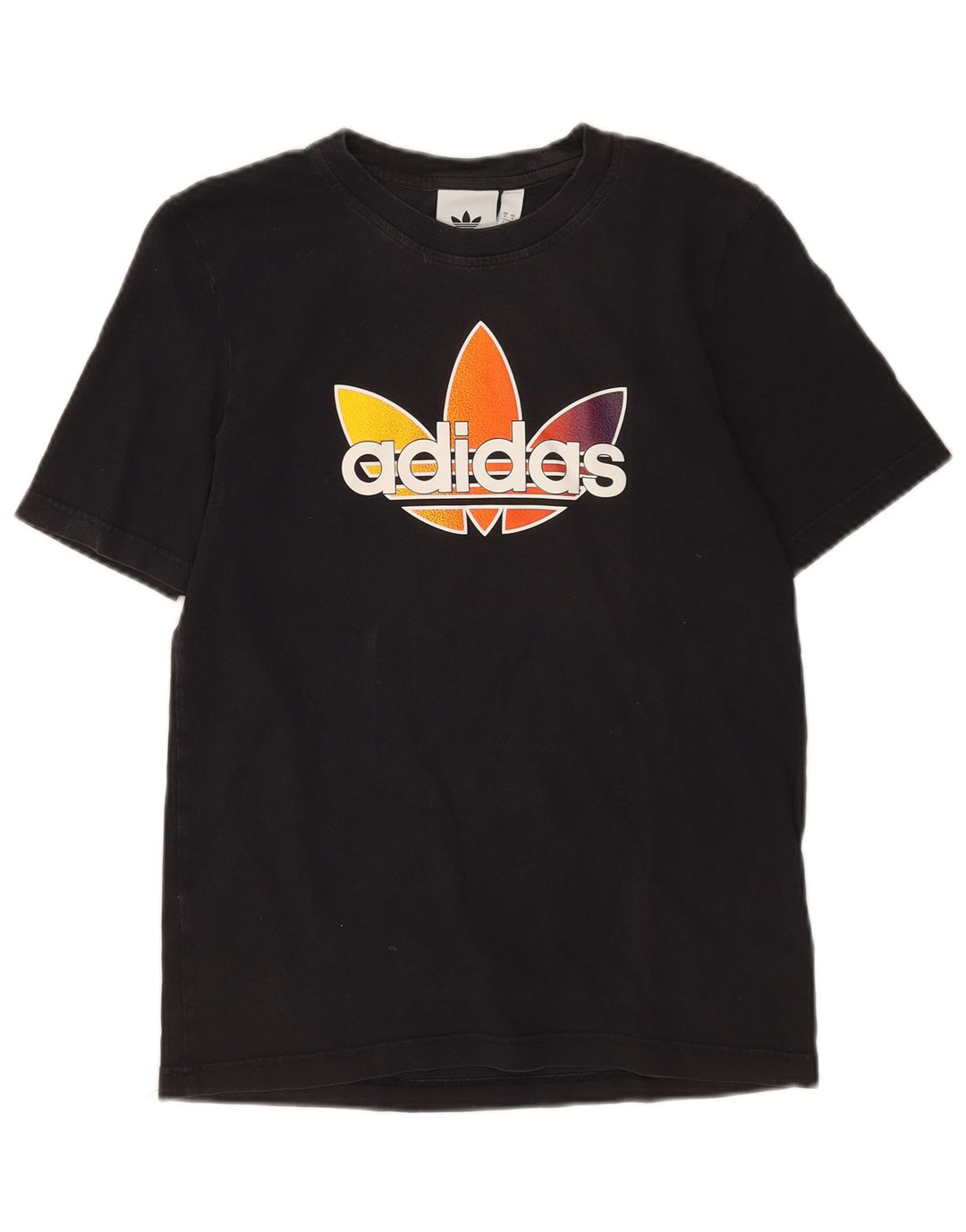 Adidas Mens Graphic T-Shirt Top Small Black Cotton