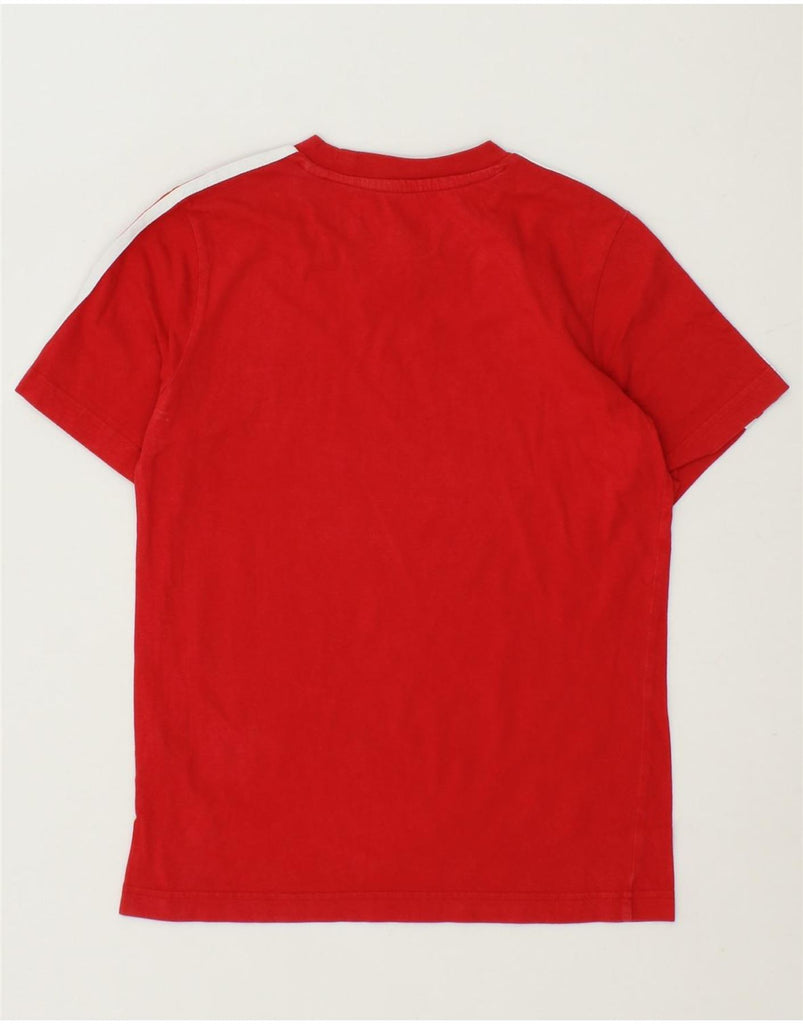 ADIDAS Boys T-Shirt Top 11-12 Years Red Cotton Vintage Adidas and Second-Hand Adidas from Messina Hembry 