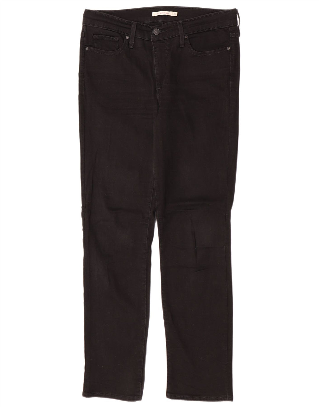 Levi's Womens 312 Shaping Slim Jeans W29 L30 Black Cotton