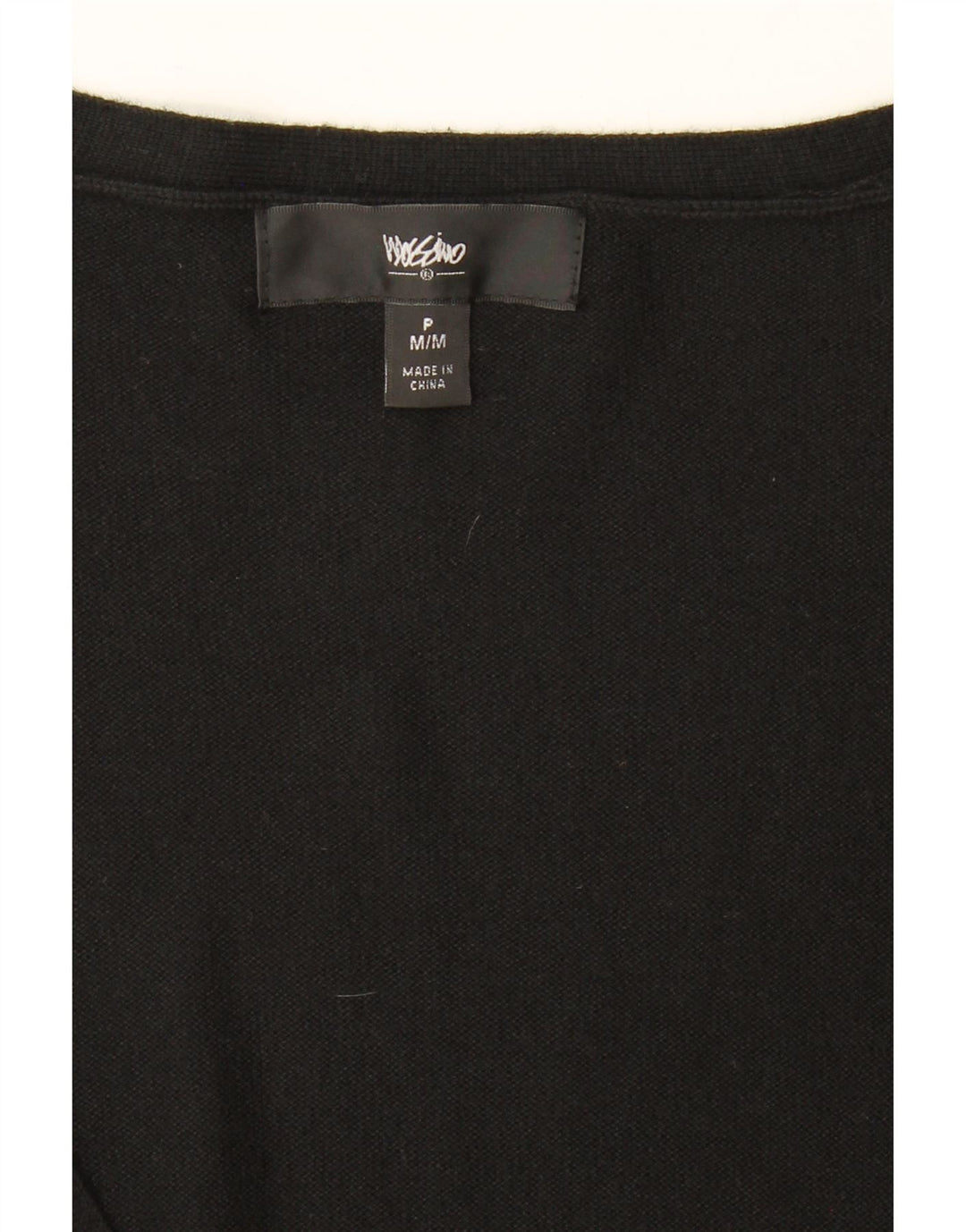 MOSSIMO Womens Cardigan Sweater UK 12 Medium Black Nylon Vintage Mossimo and Second-Hand Mossimo from Messina Hembry 