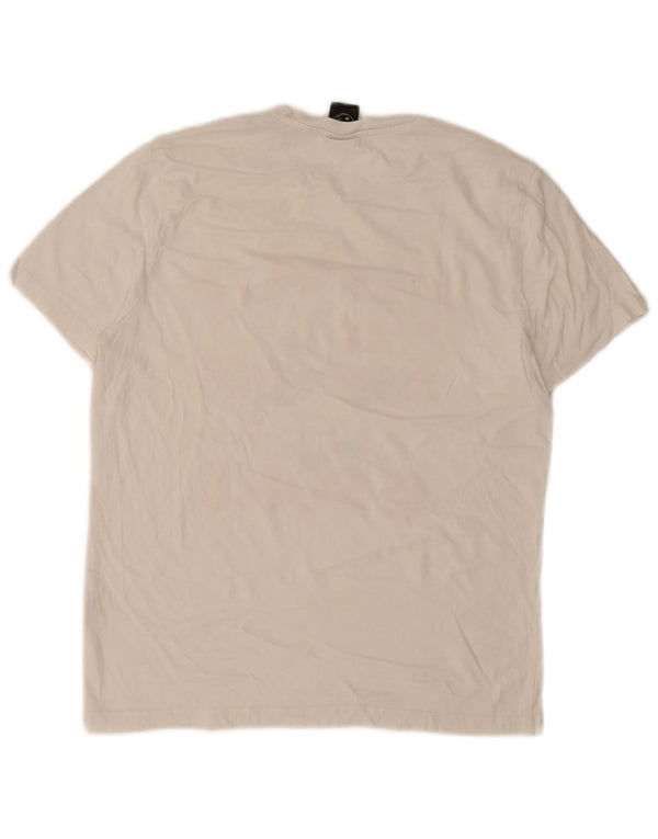 Maui and Sons Mens Graphic T-Shirt Top Medium White Cotton