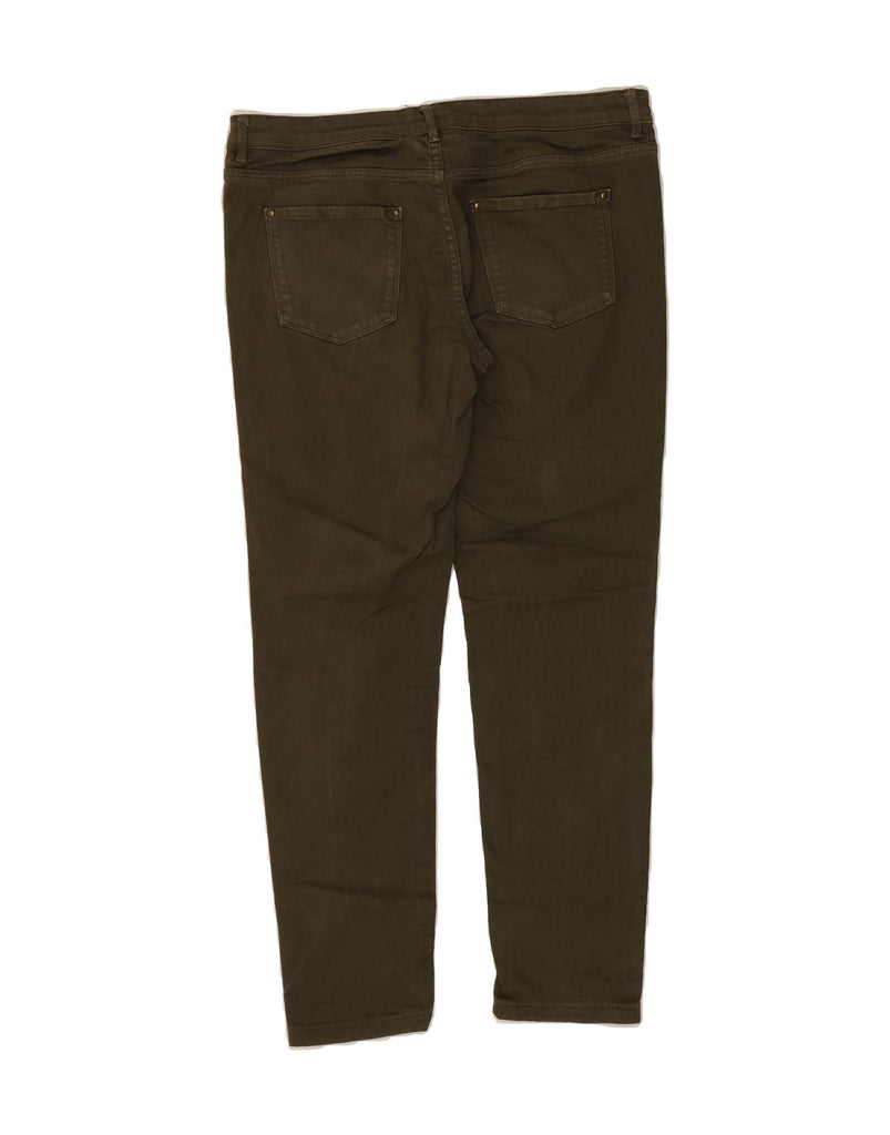 MASSIMO DUTTI Womens Slim Casual Trousers EU 40 Medium W32 L27 Khaki Vintage Massimo Dutti and Second-Hand Massimo Dutti from Messina Hembry 