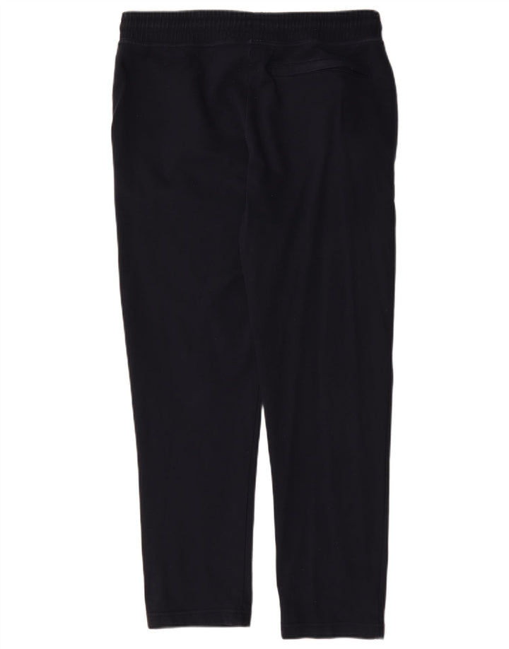 Marks & Spencer Womens Tracksuit Trousers UK 14 Medium Navy Blue Cotton