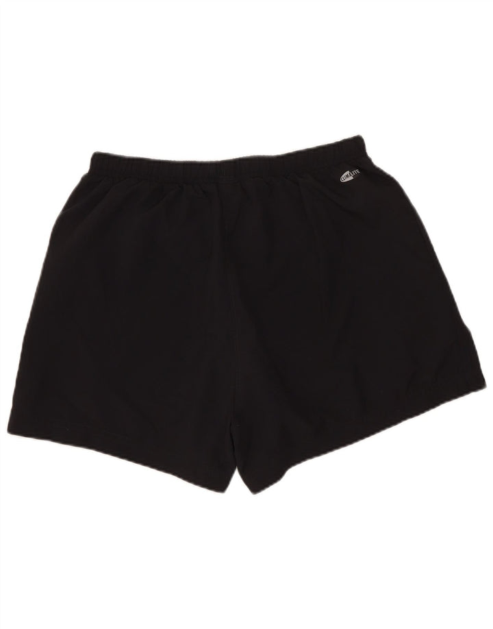 Adidas Womens Sport Shorts UK 12 Medium Black Polyester