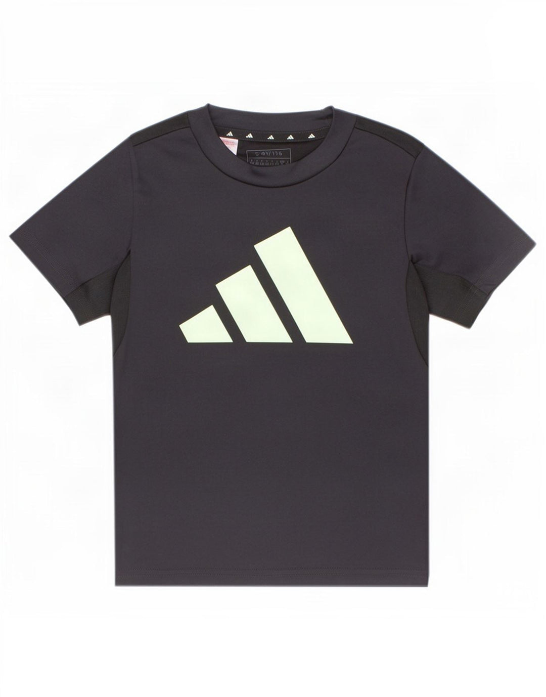 Adidas Boys Aeroready Graphic T-Shirt Top 5-6 Years Grey Polyester