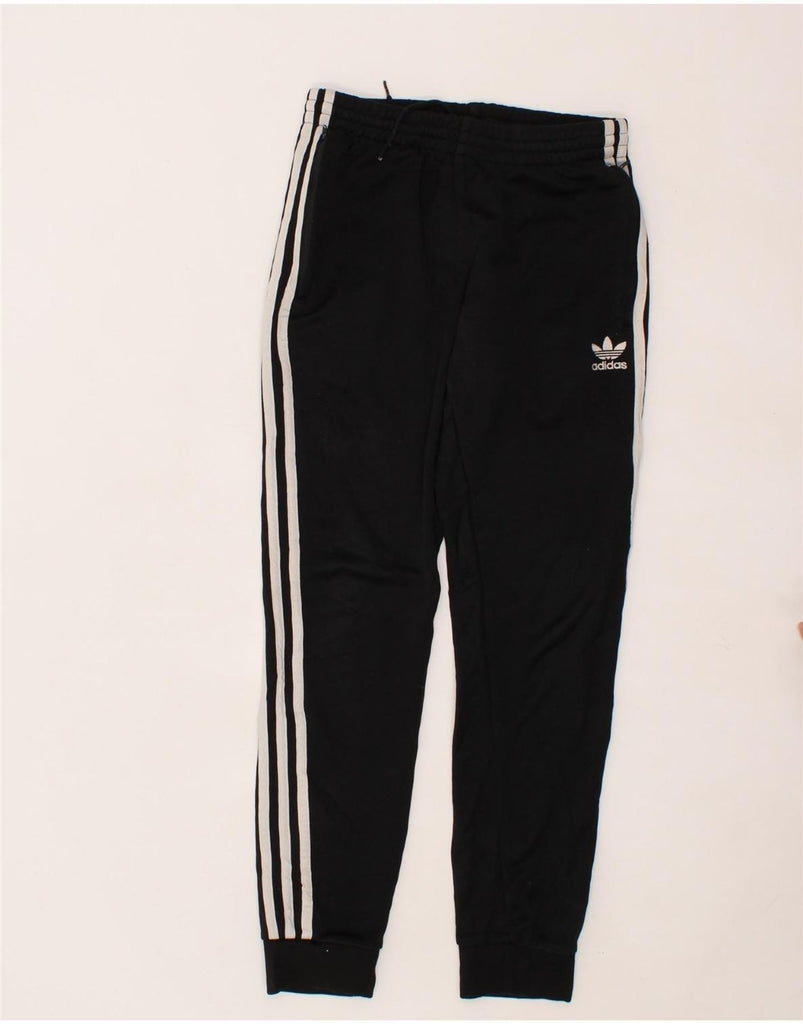 ADIDAS Mens Tracksuit Trousers Joggers Small  Black Polyester Vintage Adidas and Second-Hand Adidas from Messina Hembry 