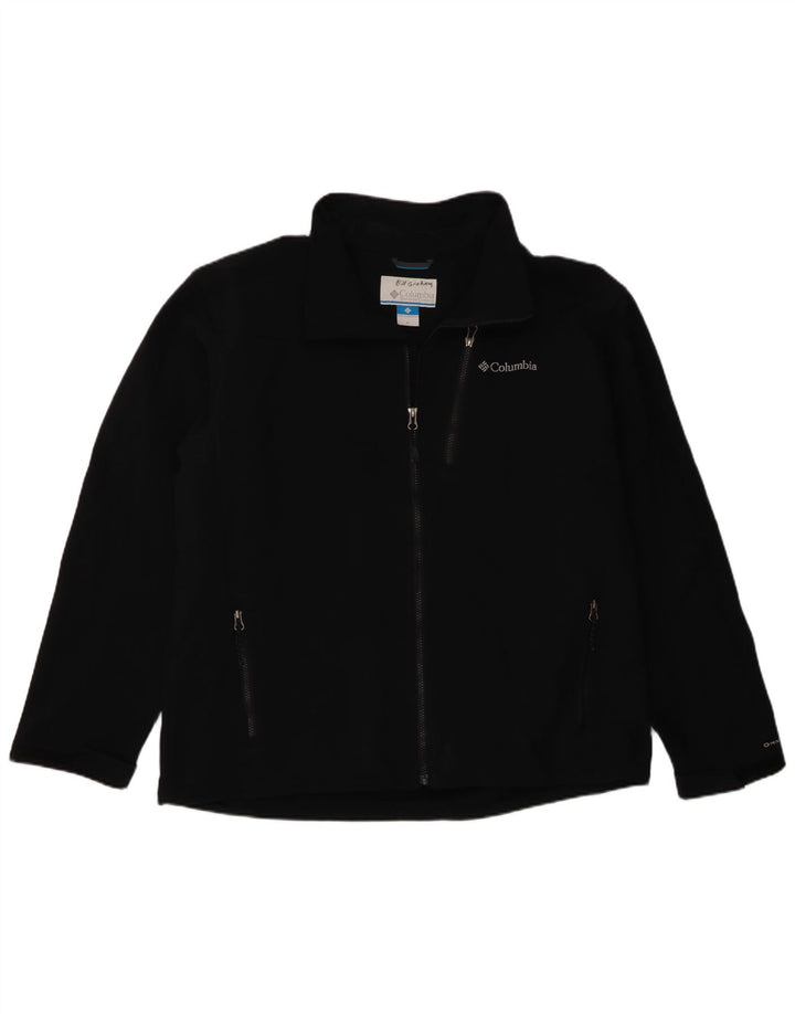 Columbia Mens Fleece Jacket Uk 42 XL Black Polyester