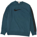 Nike Mens Graphic Sweatshirt Jumper Medium Blue Colourblock