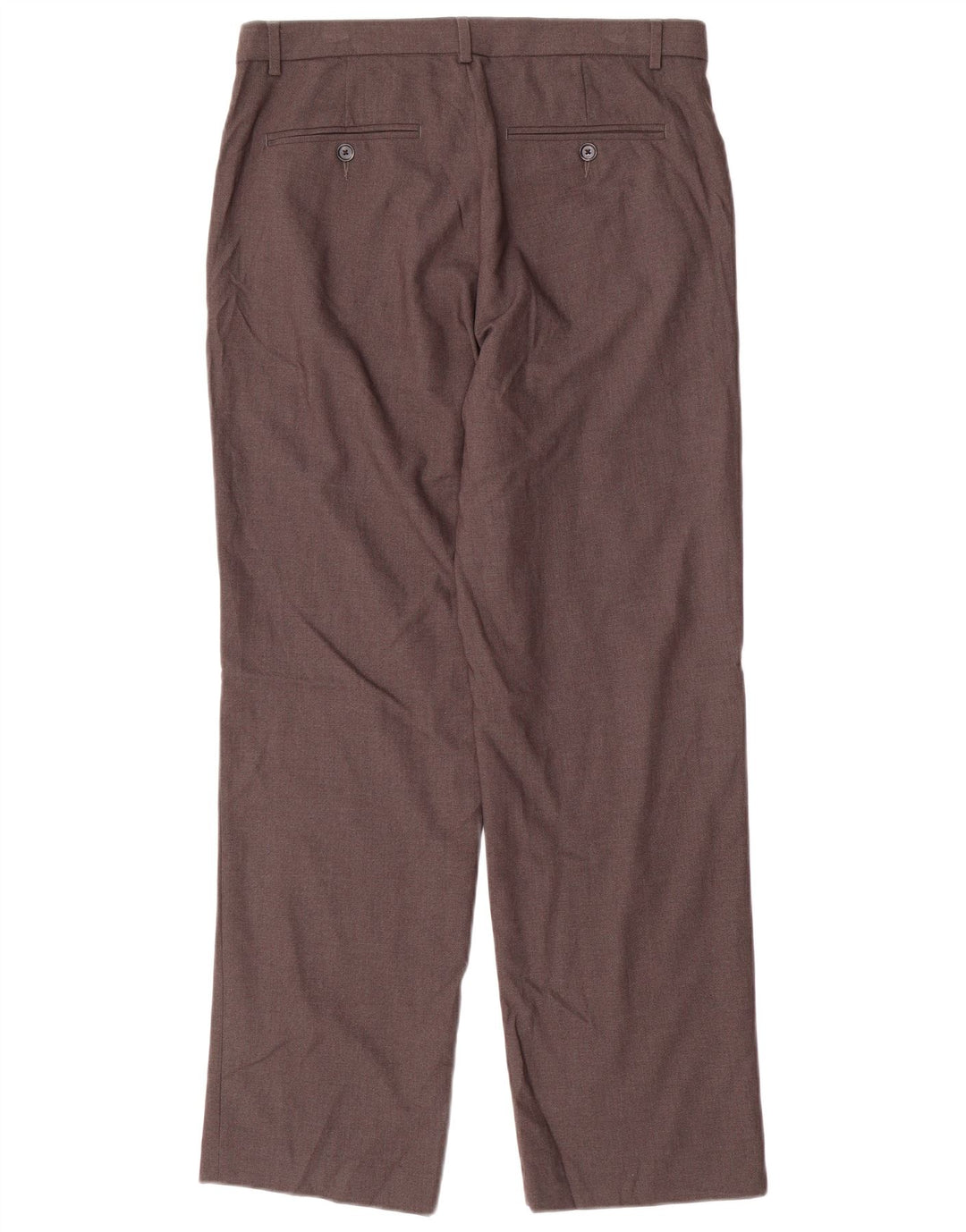 CALVIN KLEIN Mens Straight Suit Trousers W32 L30 Grey Polyester