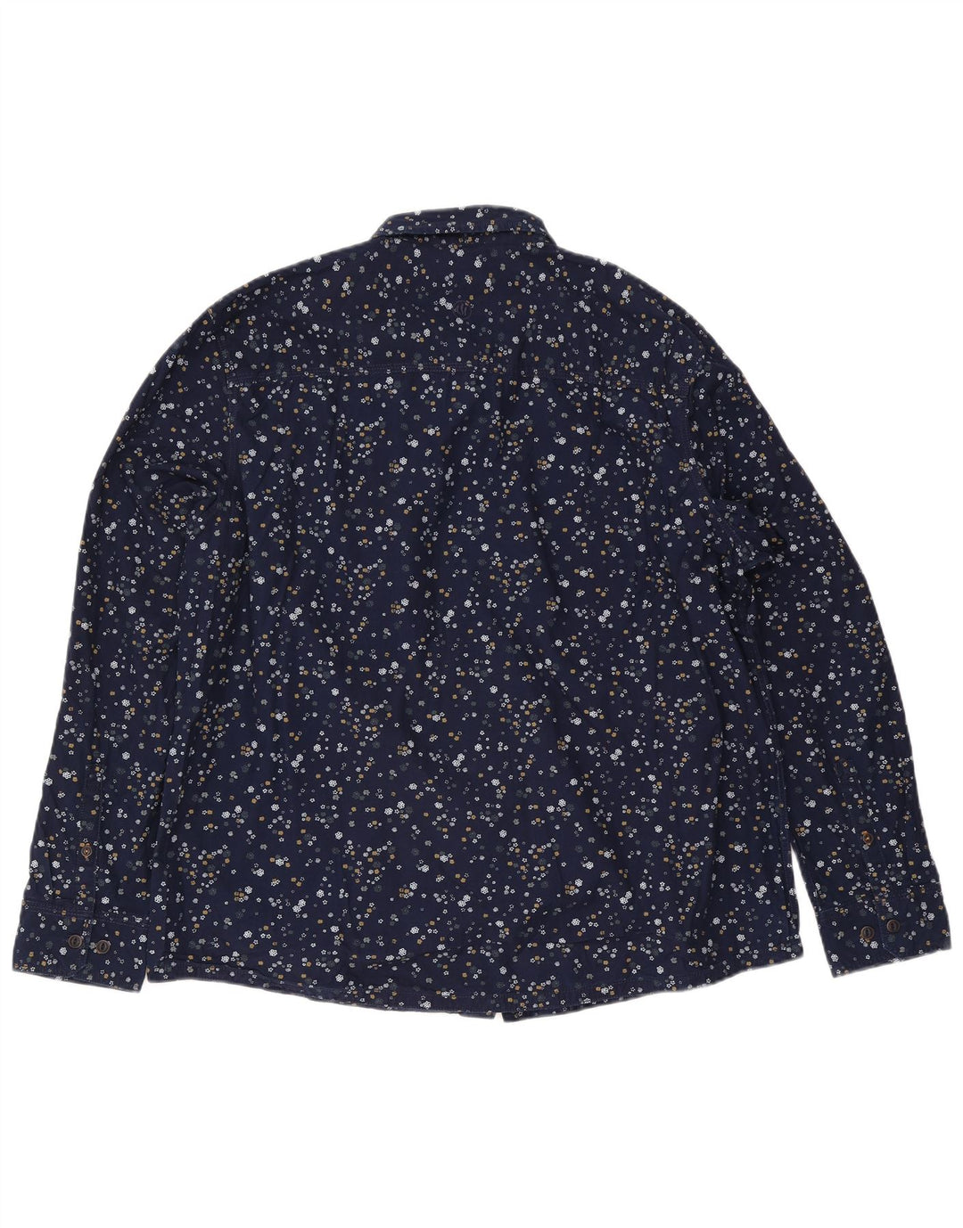 Fat Face Mens Shirt 3XL Navy Blue Floral Cotton
