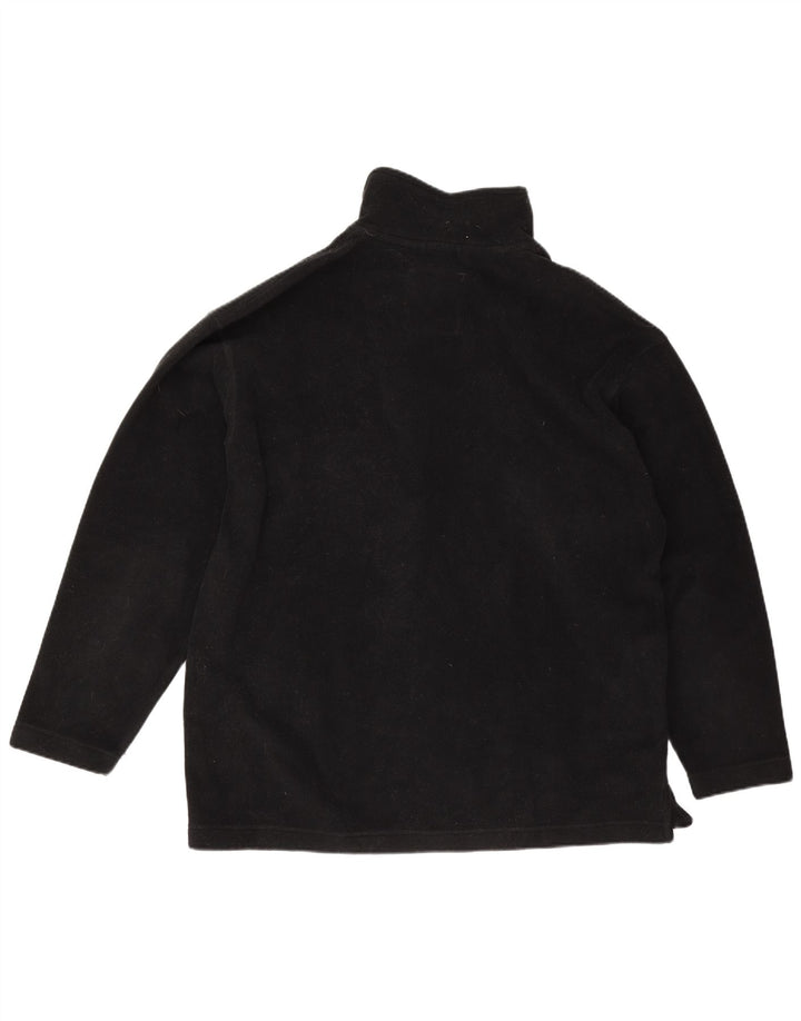 Murphy & Nye Mens Zip Neck Fleece Jumper XL Black Polyester