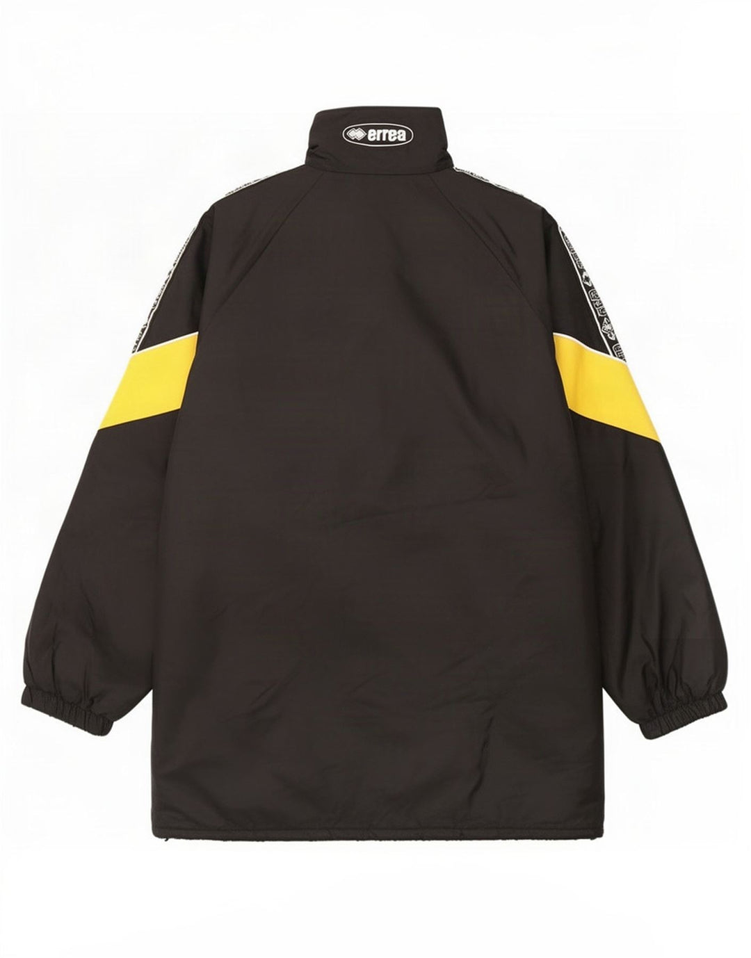 Errea Mens Graphic Oversized Padded Coat UK 40 Large Black Colourblock