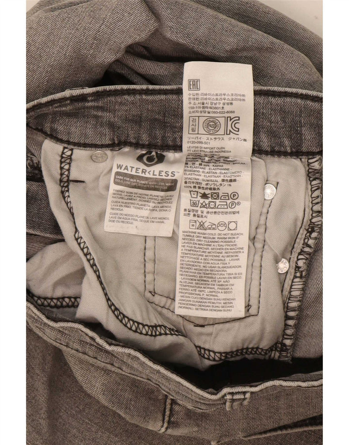 Levi's Mens 511 Slim Jeans W33 L32 Grey Cotton